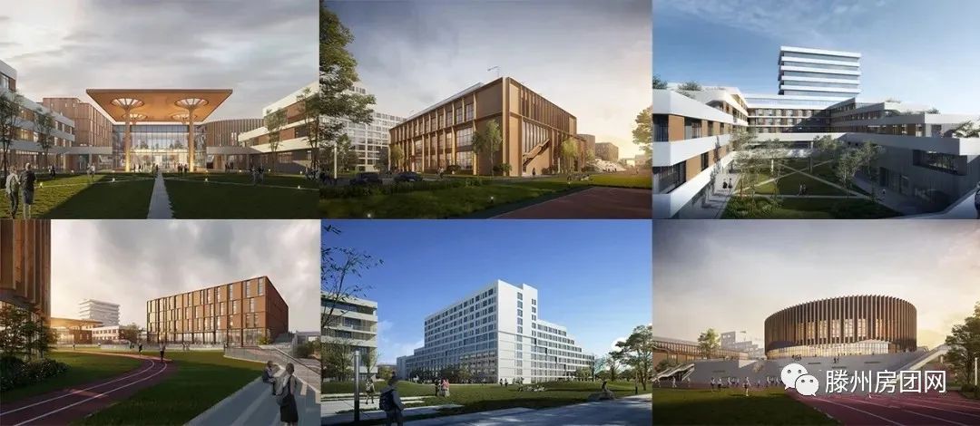 滕州一中高铁分校教学楼封顶 项目工程预计7月底竣工验收(图4)