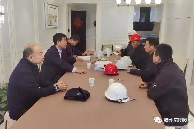 滕州市住建局对善国盛景二期、九里庭院等项目进行督导检查(图3)