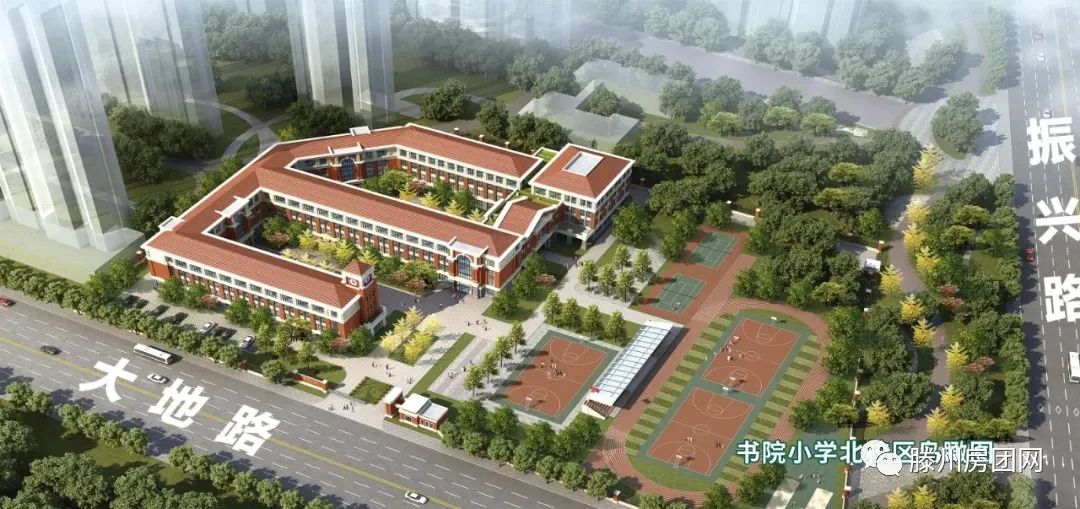 重磅！滕州这所百年小学新校区效果图出炉！(图2)