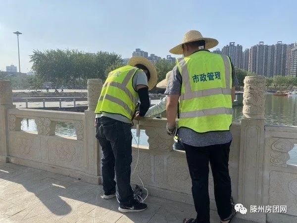滕州市政工程管理服务中心实施茂源桥亮化，提升城市夜景！(图1)